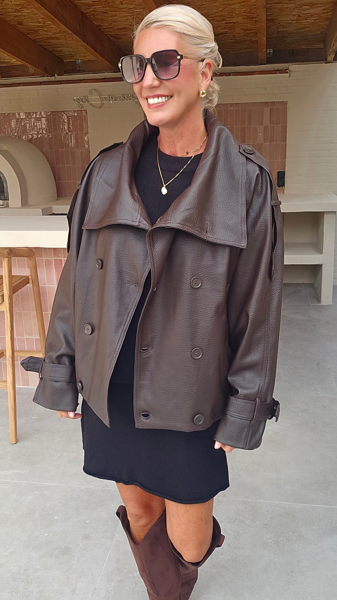 LEANNE jacket chocolat