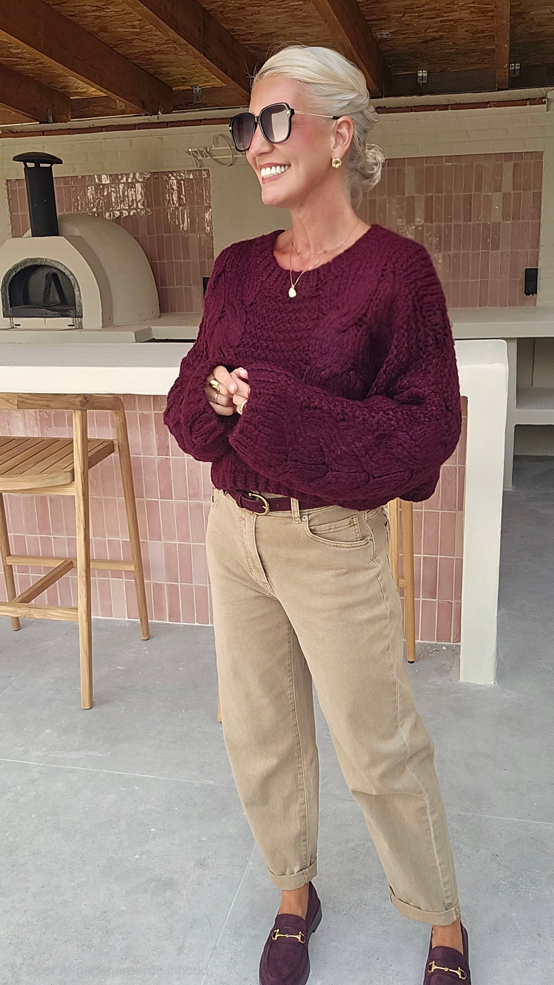 AMANDINE knit burgundy