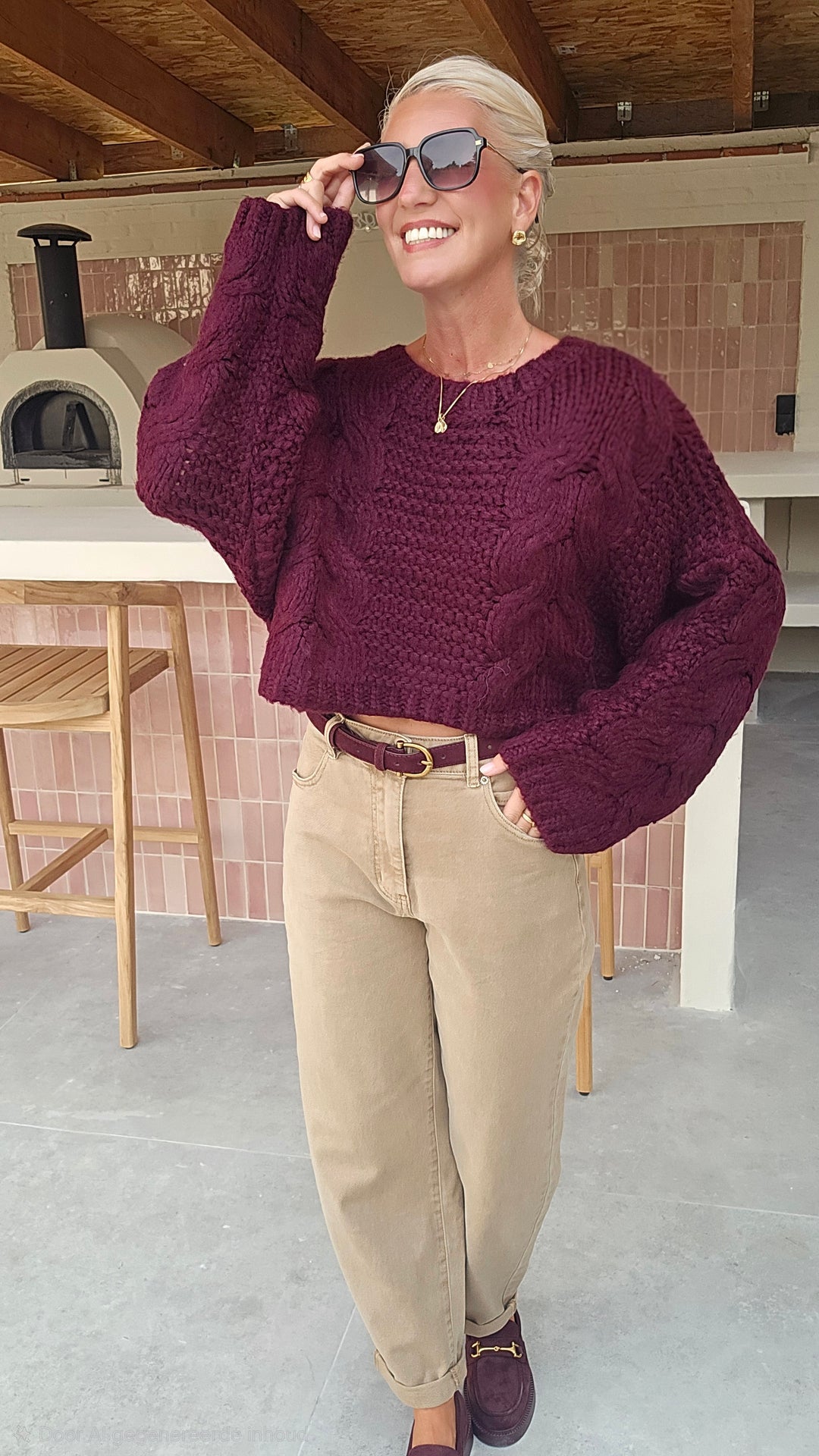 AMANDINE knit burgundy