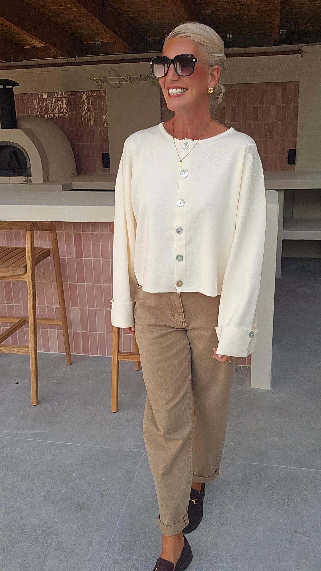 MILEY cardigan ecru