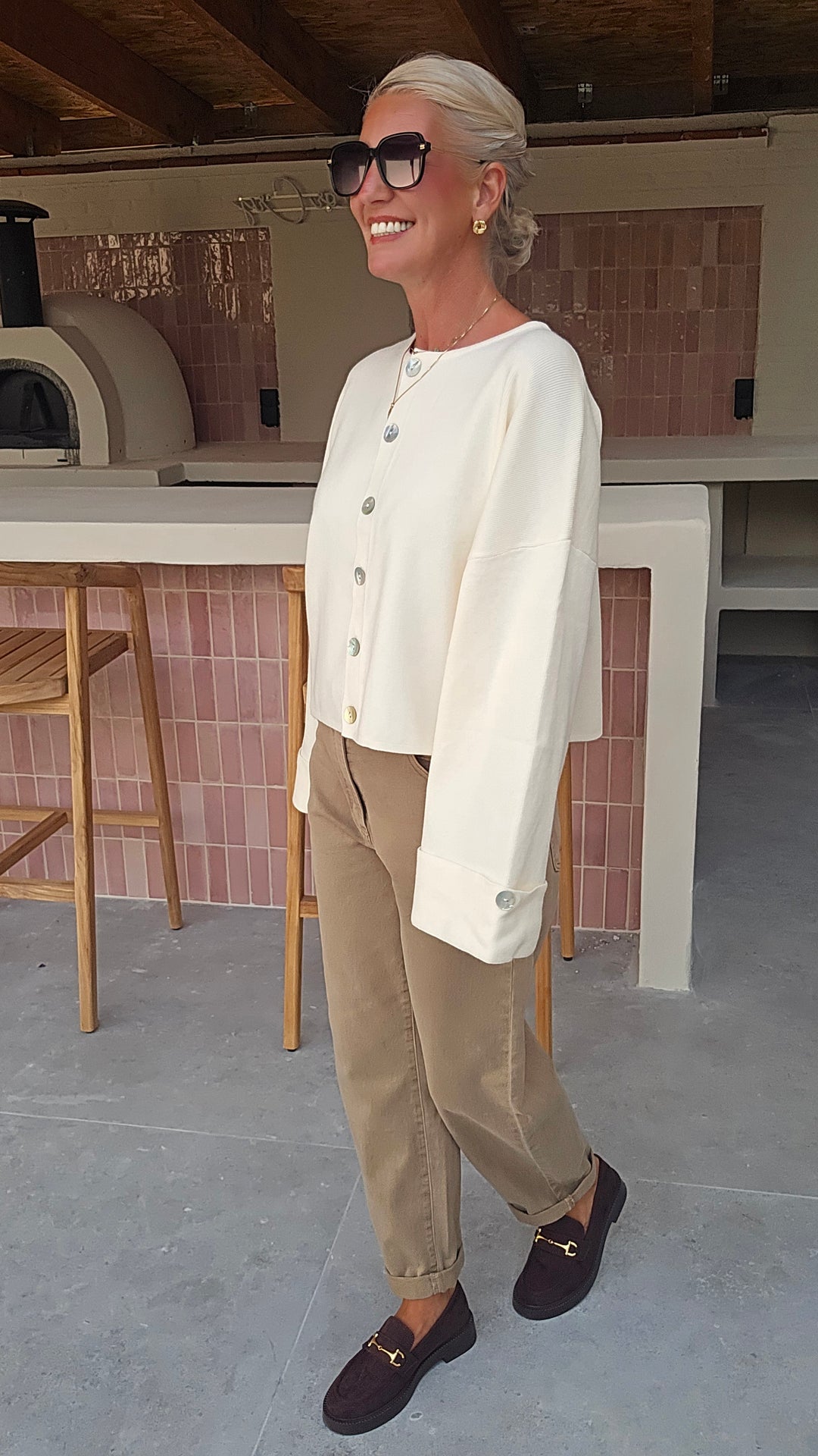 MILEY cardigan ecru