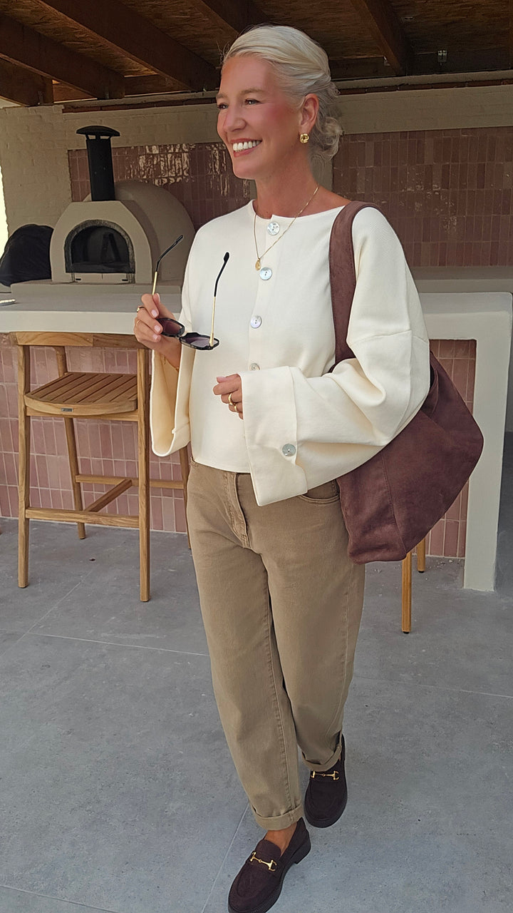 MILEY cardigan ecru