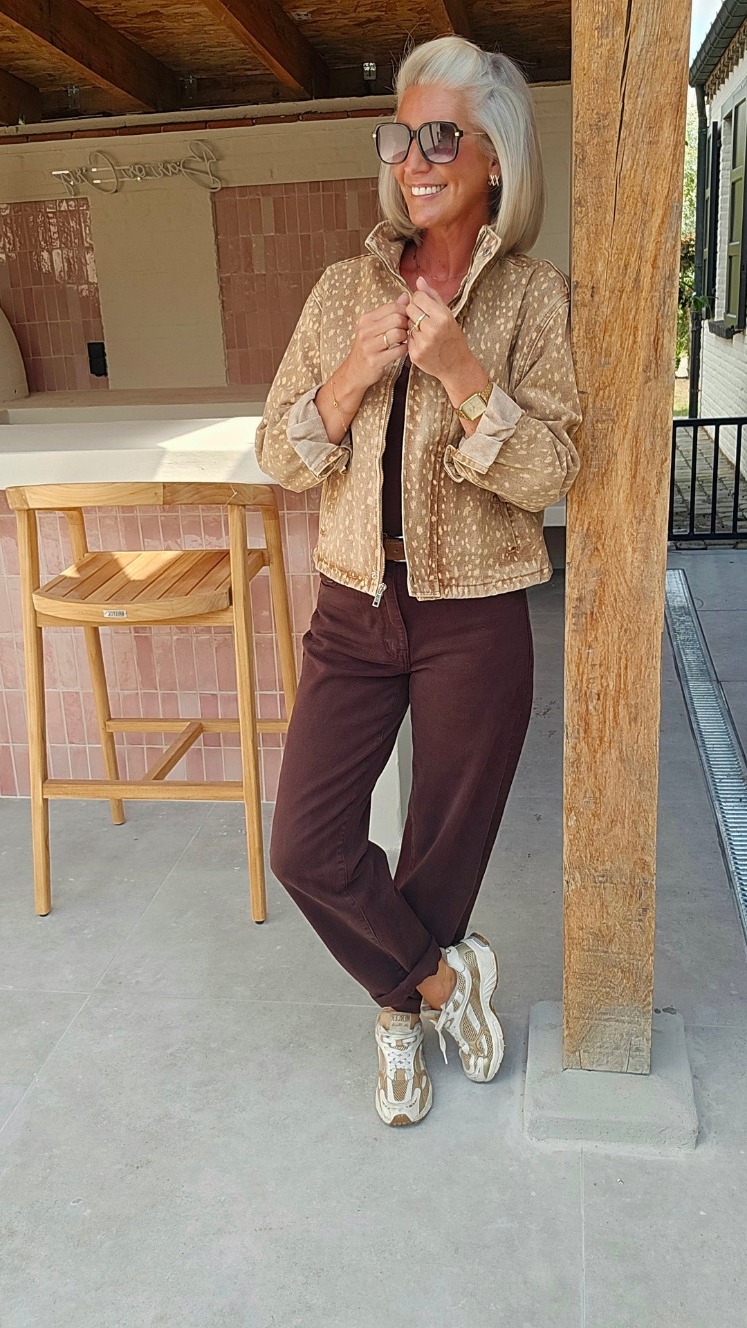 BOBBI mom jeans chocolat