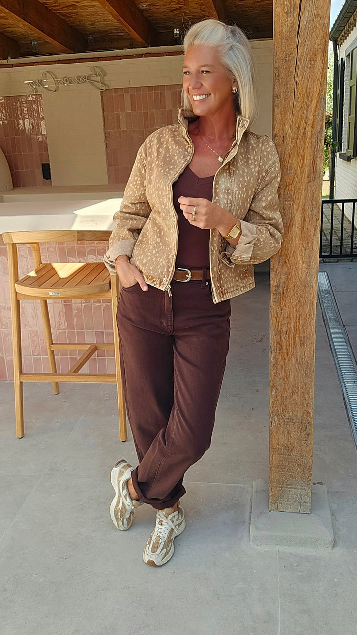 BOBBI mom jeans chocolat