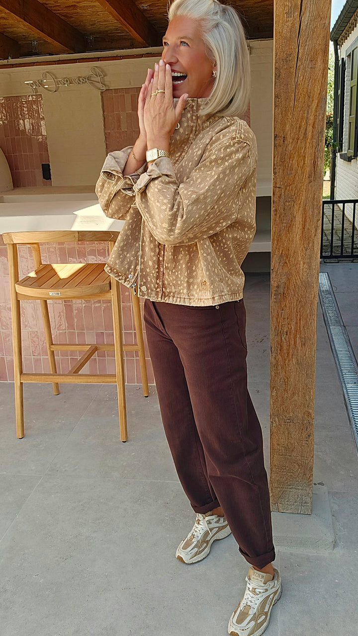BOBBI mom jeans chocolat
