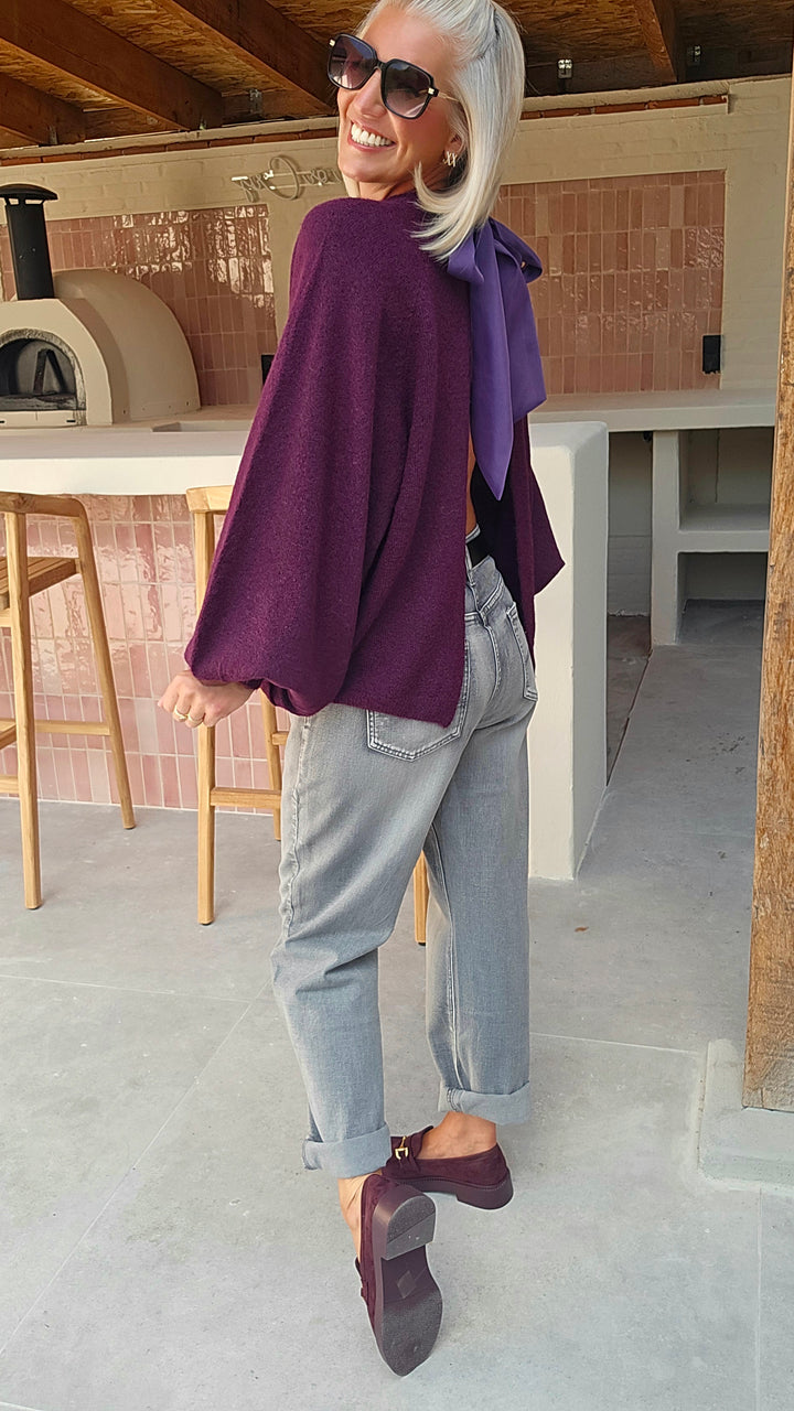 CLEO knit plum