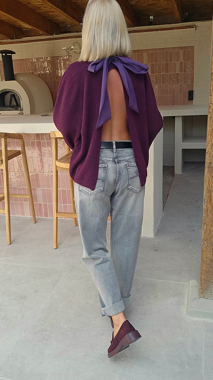 CLEO knit plum