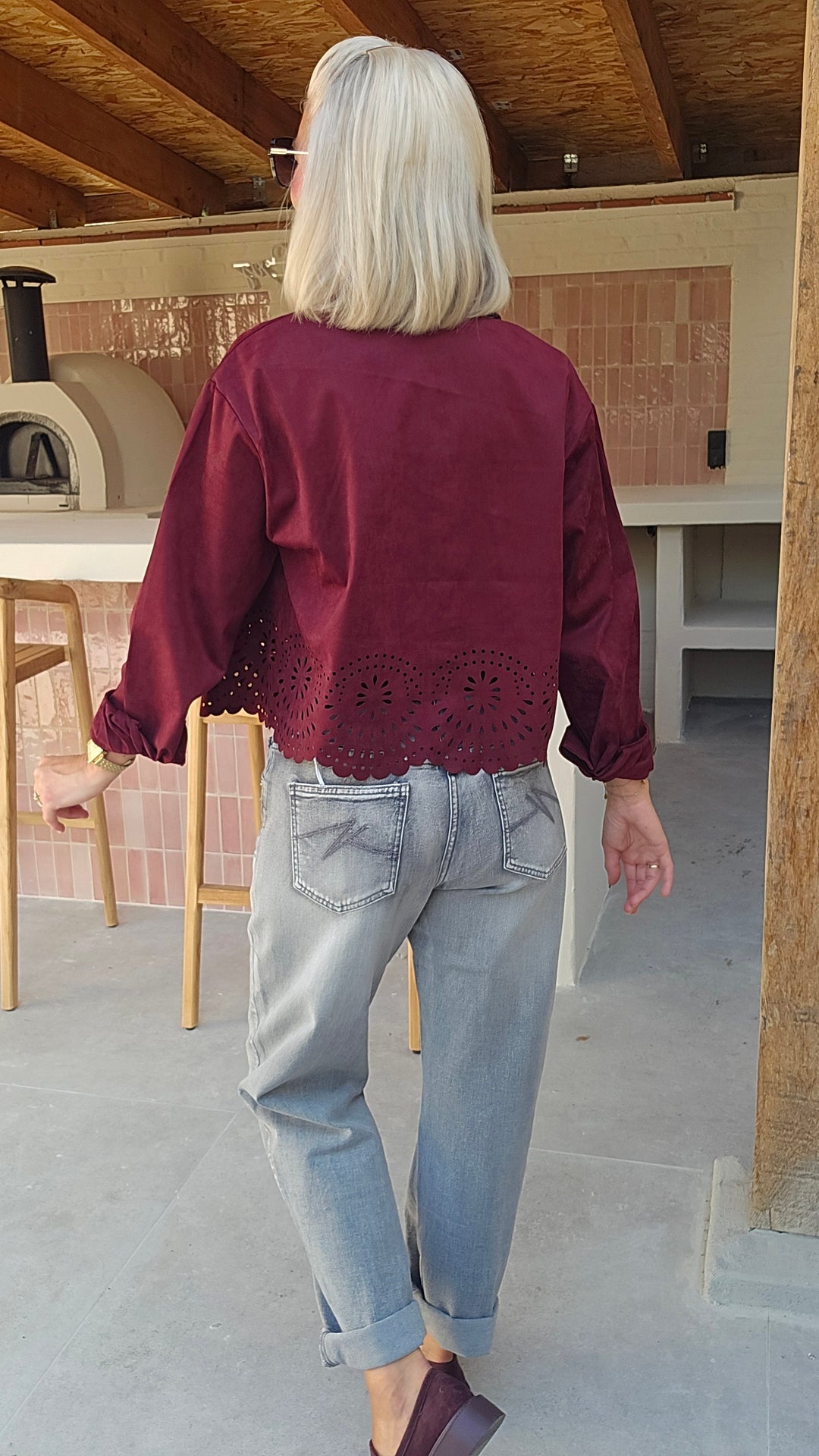 NELLA mom jeans washed grey