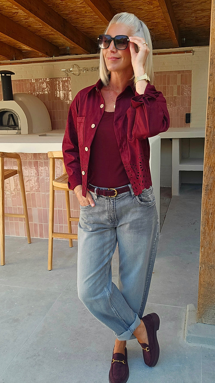 NELLA mom jeans washed grey