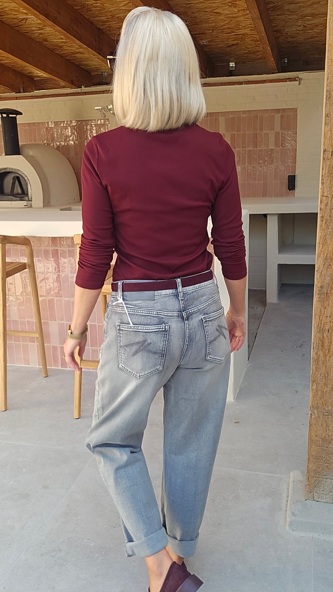 CLARA longsleeve burgundy