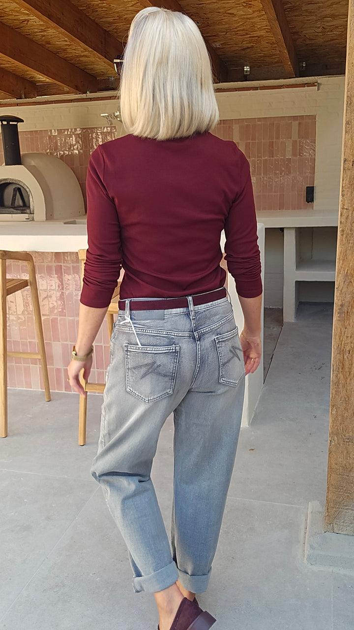 NELLA mom jeans washed grey