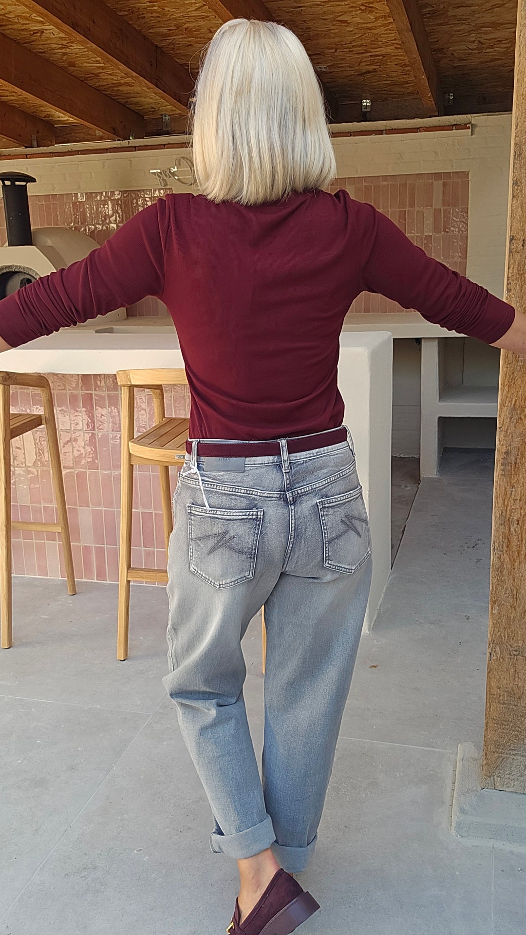CLARA longsleeve burgundy