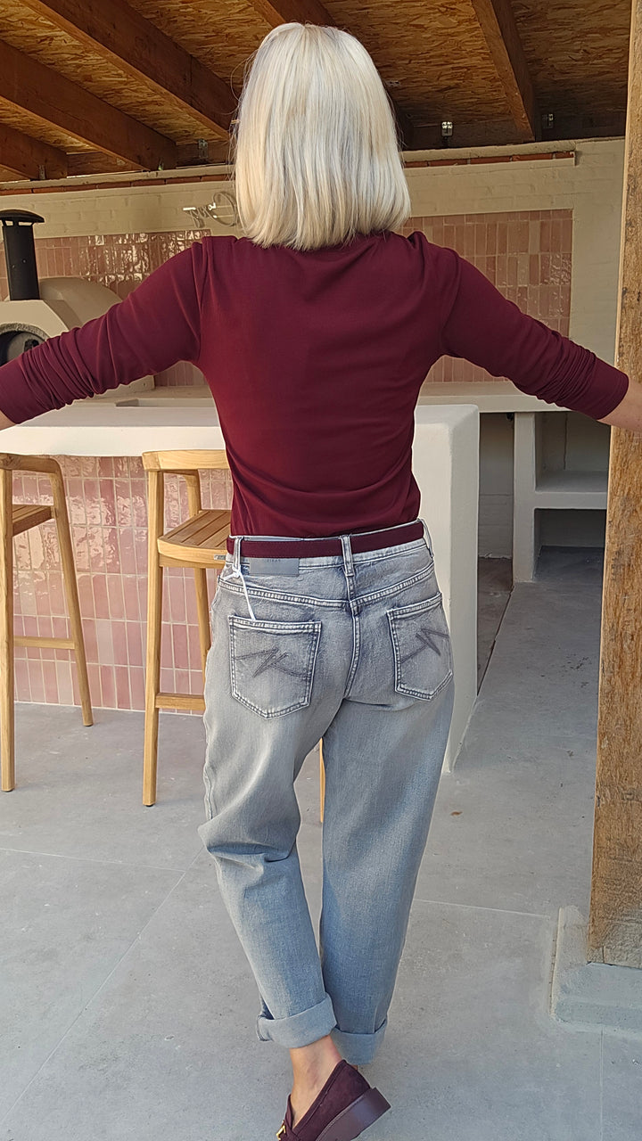 NELLA mom jeans washed grey