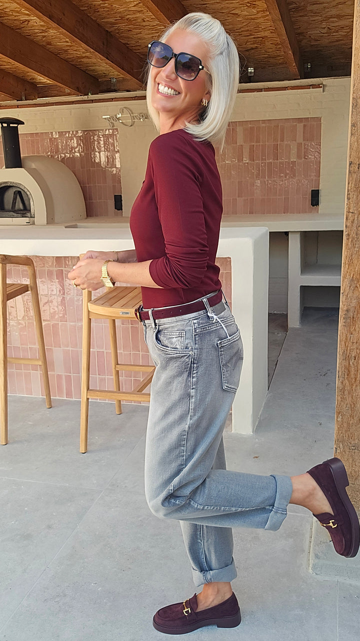 CLARA longsleeve burgundy
