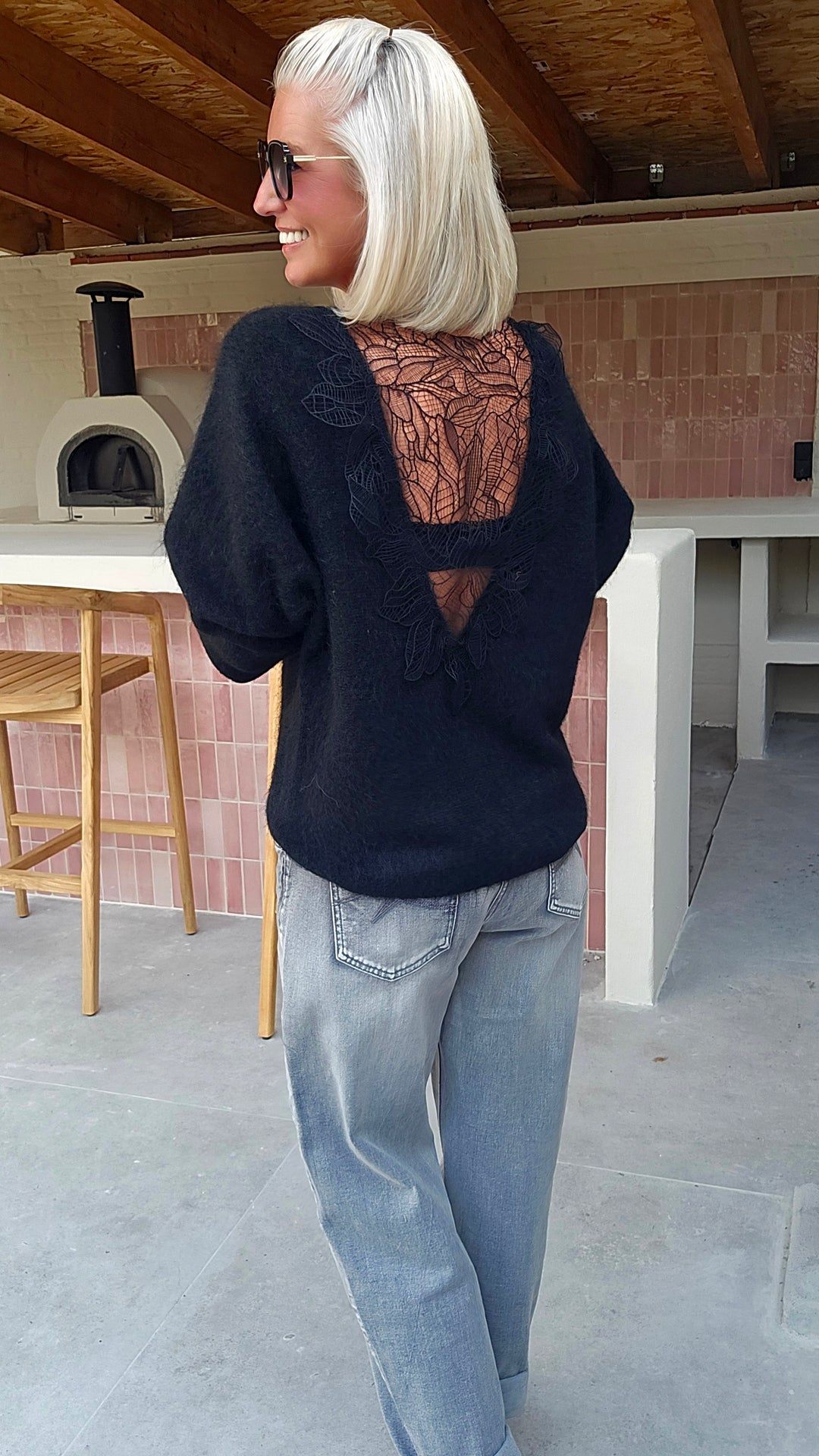 LALIA lace back knit