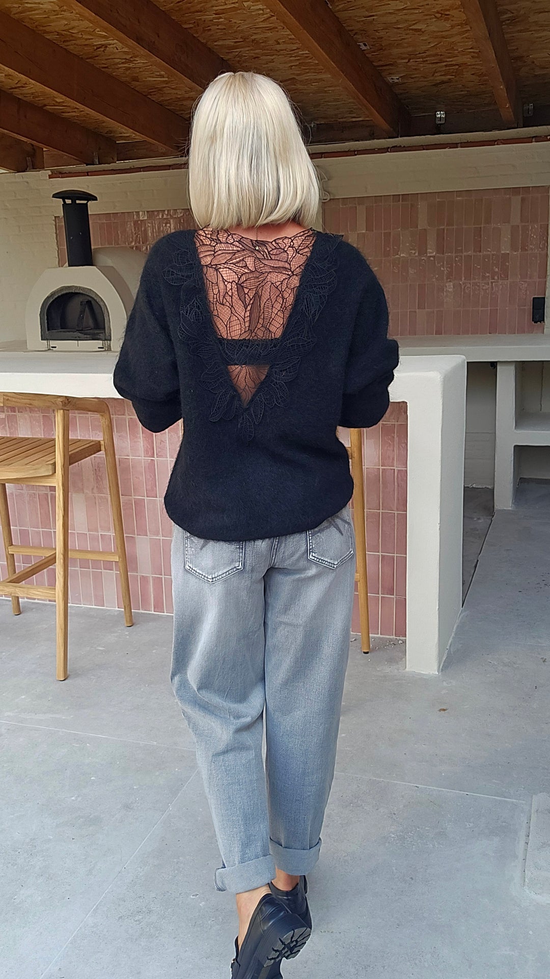 LALIA lace back knit