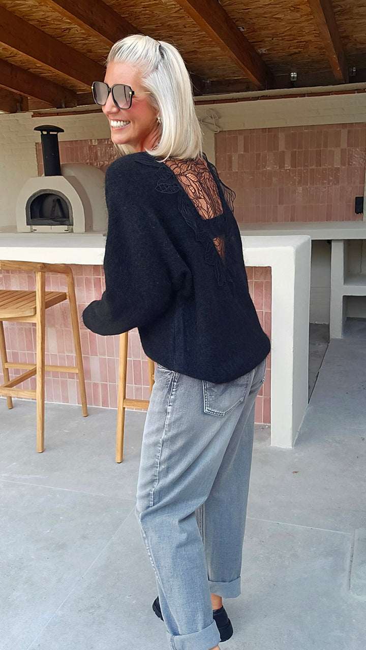 LALIA lace back knit