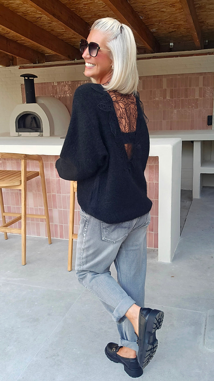 LALIA lace back knit
