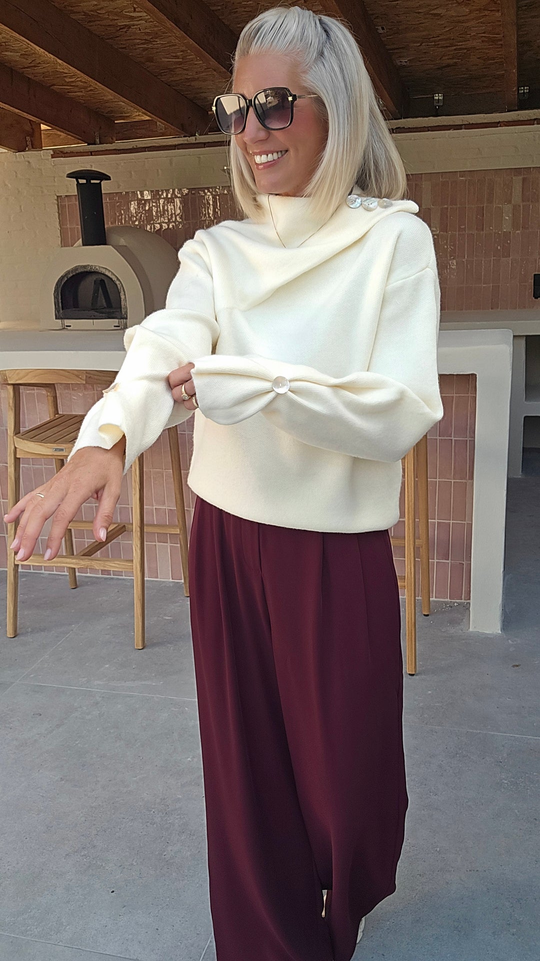 LAURIE knit ecru