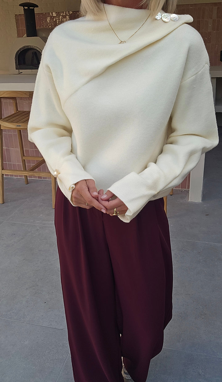 LAURIE knit ecru