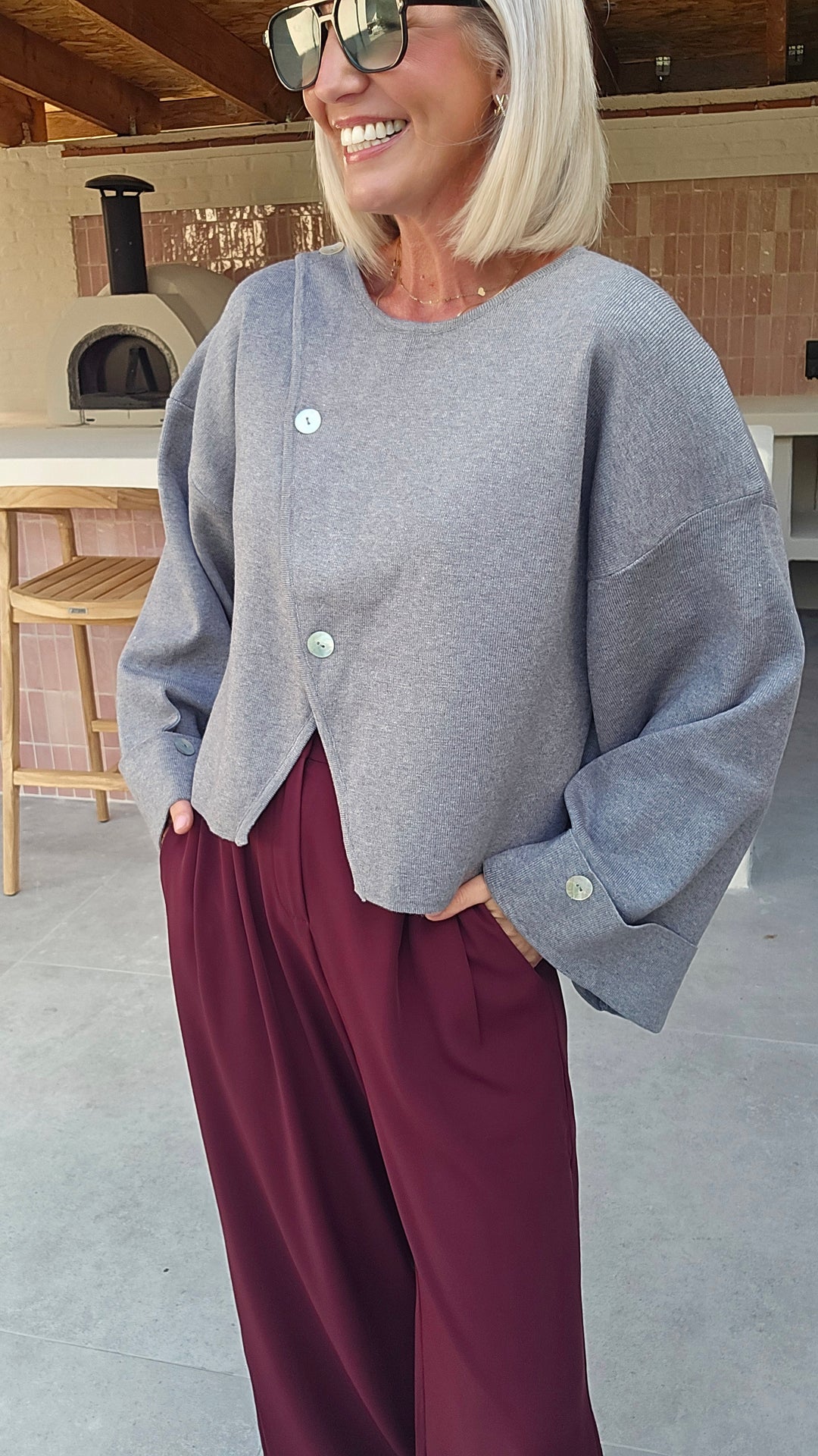 MELODY knit grey