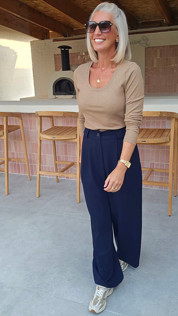CLARA longsleeve taupe