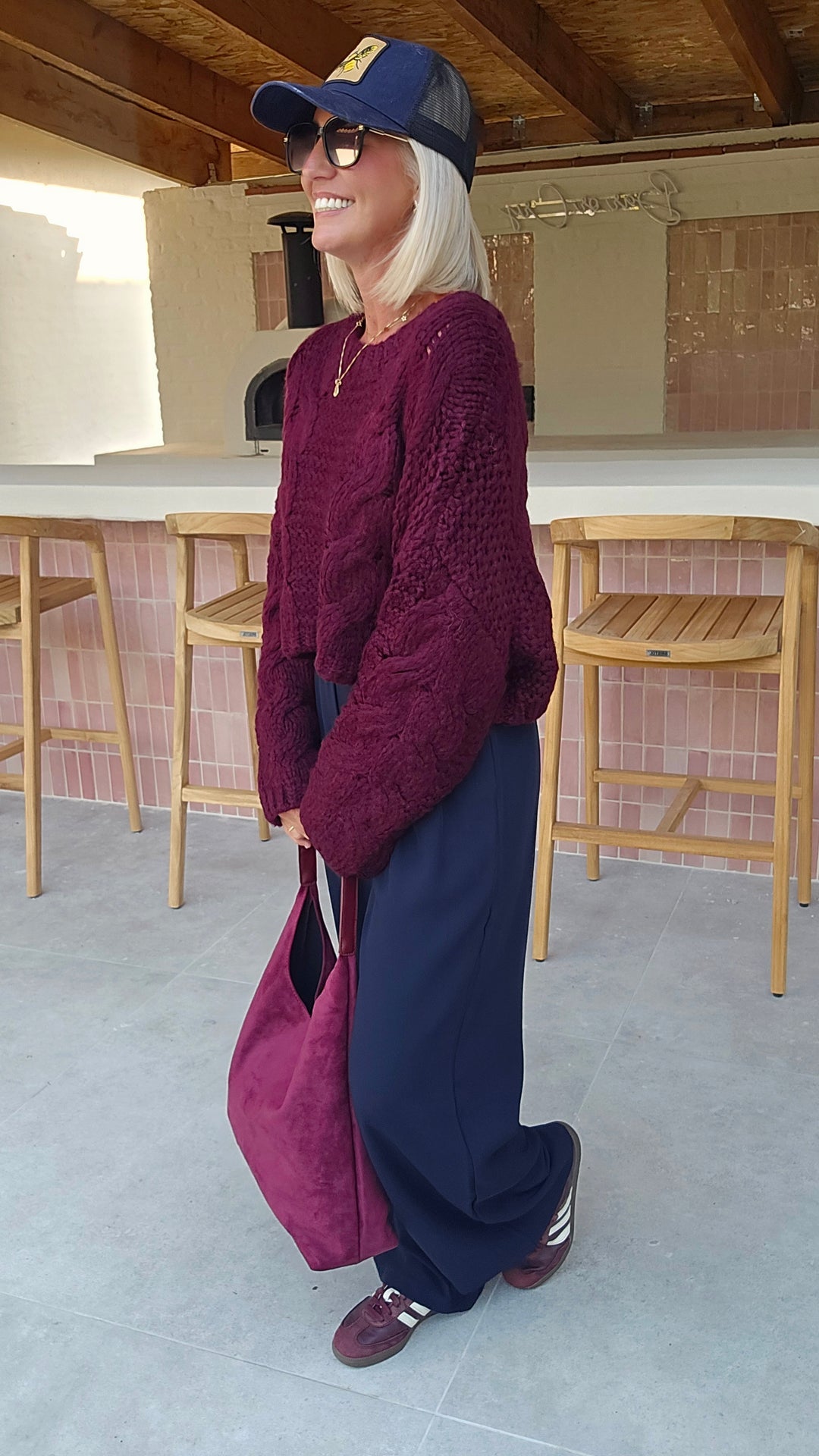 AMANDINE knit burgundy