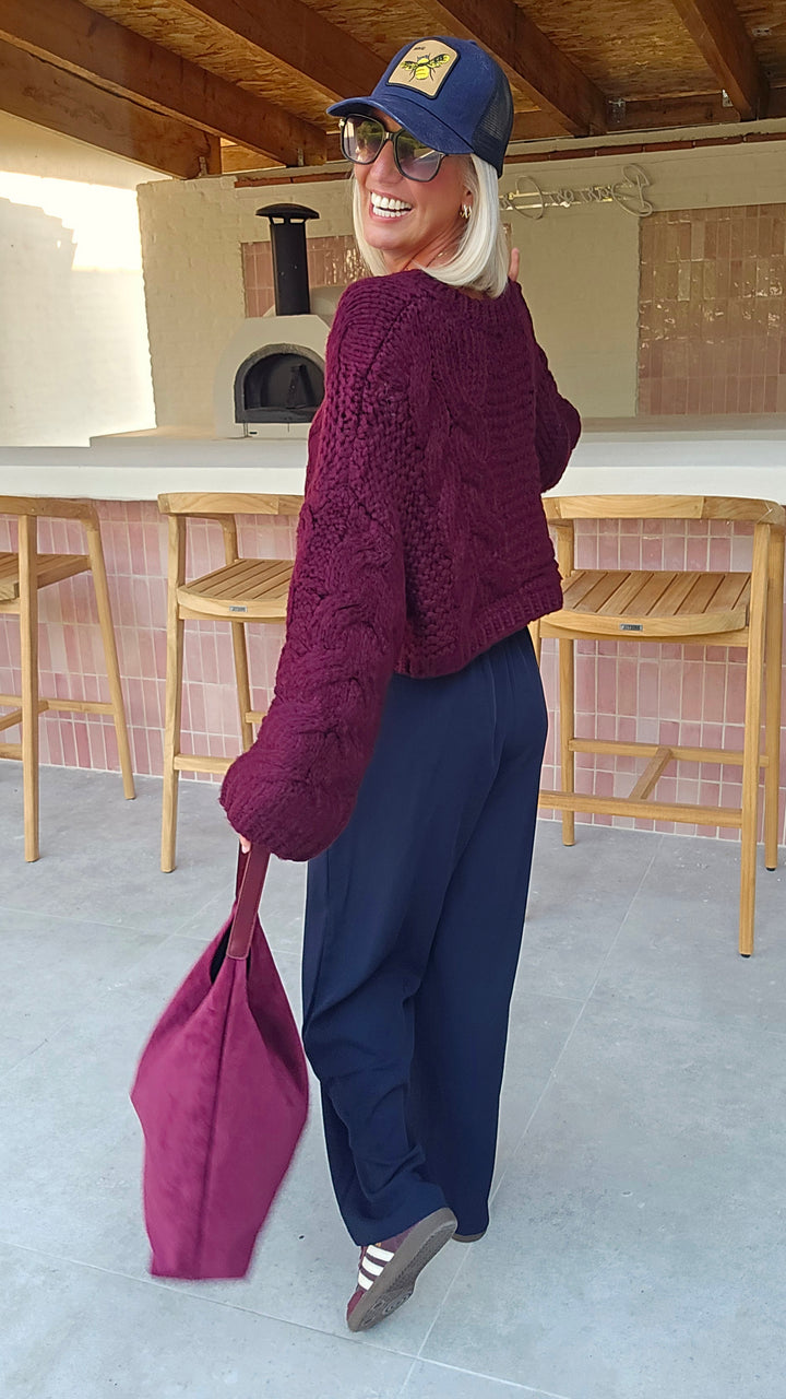 AMANDINE knit burgundy
