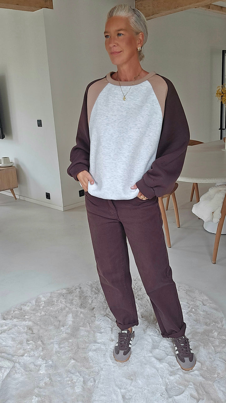 BOBBI mom jeans chocolat
