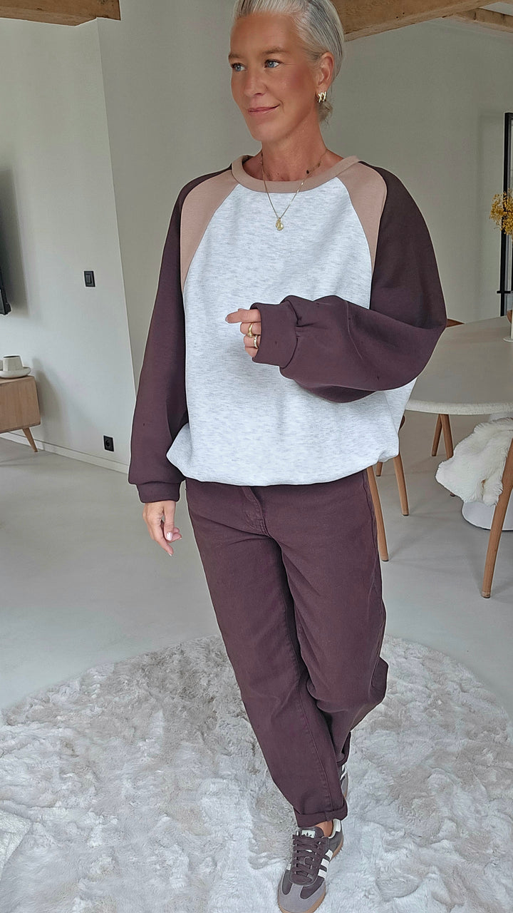BOBBI mom jeans chocolat