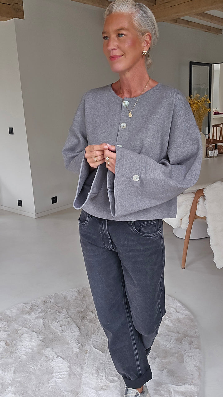 MILEY cardigan grey