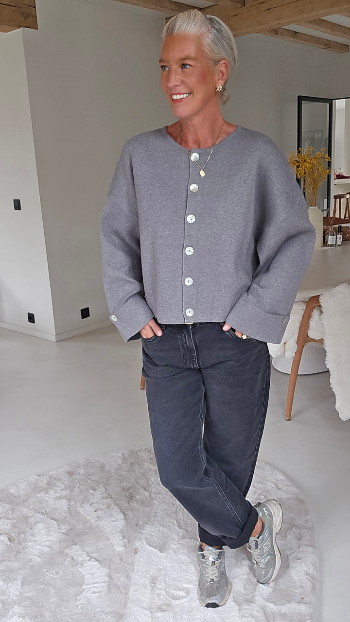 MILEY cardigan grey