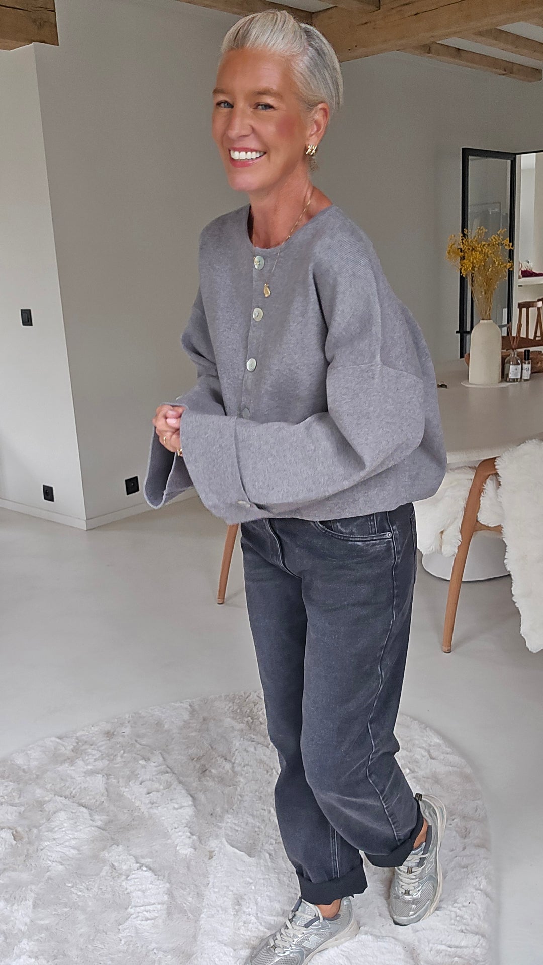 MILEY cardigan grey