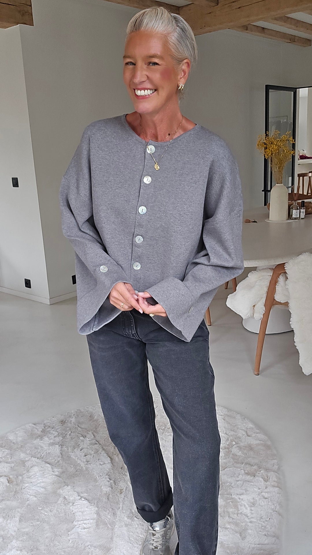 MILEY cardigan grey