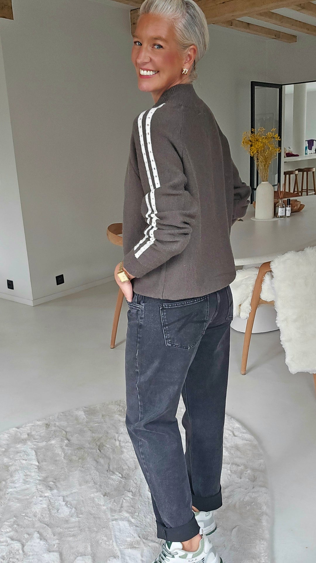 ROXY toggle knit