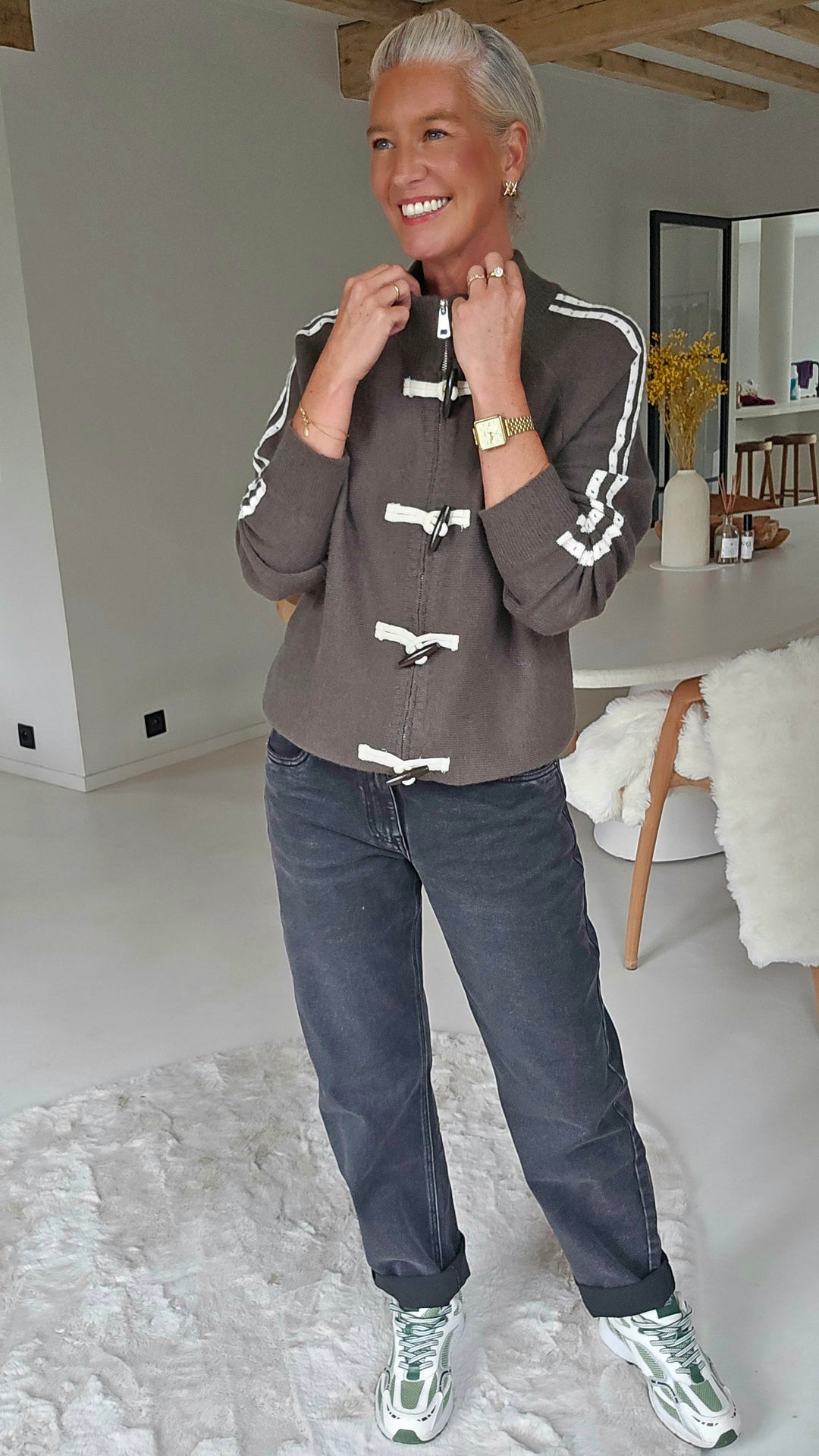 ROXY toggle knit