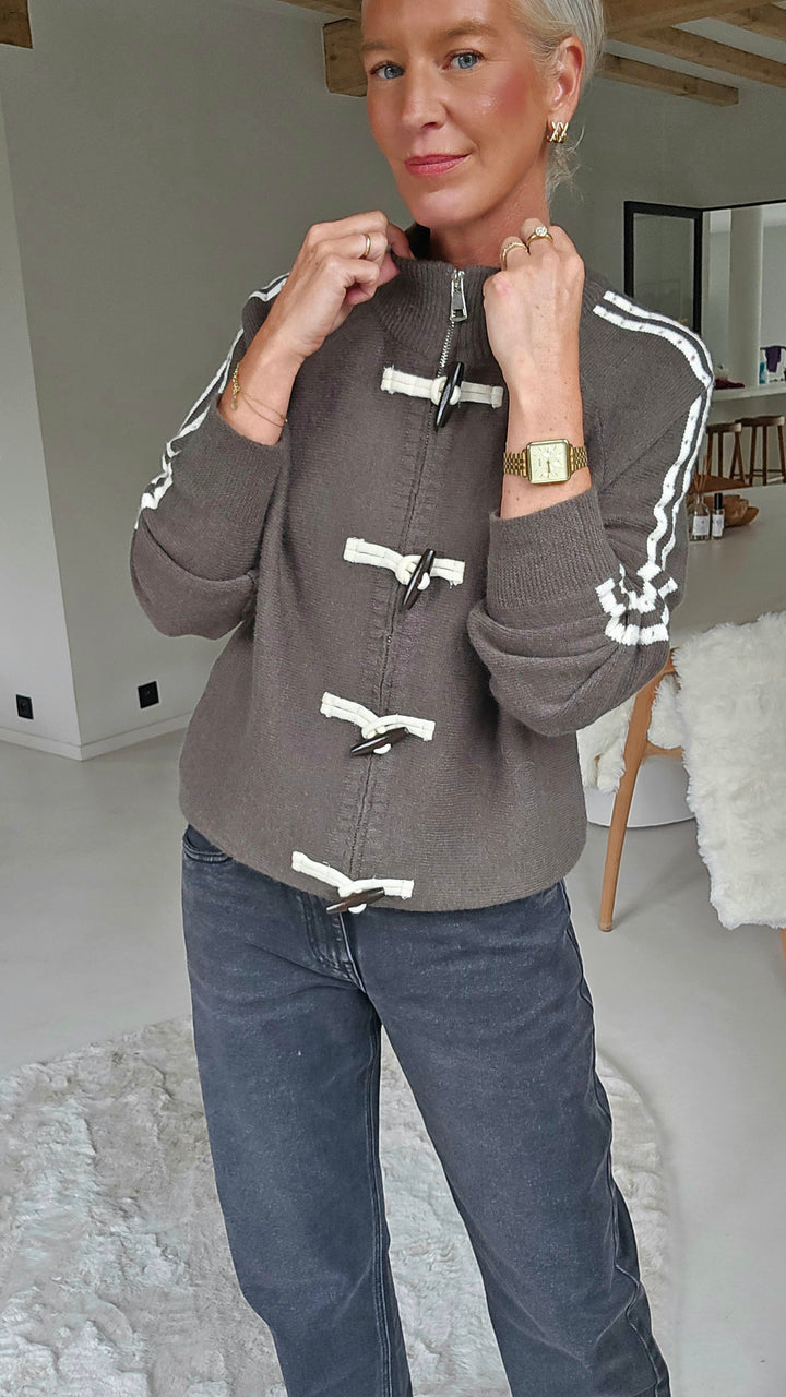 ROXY toggle knit