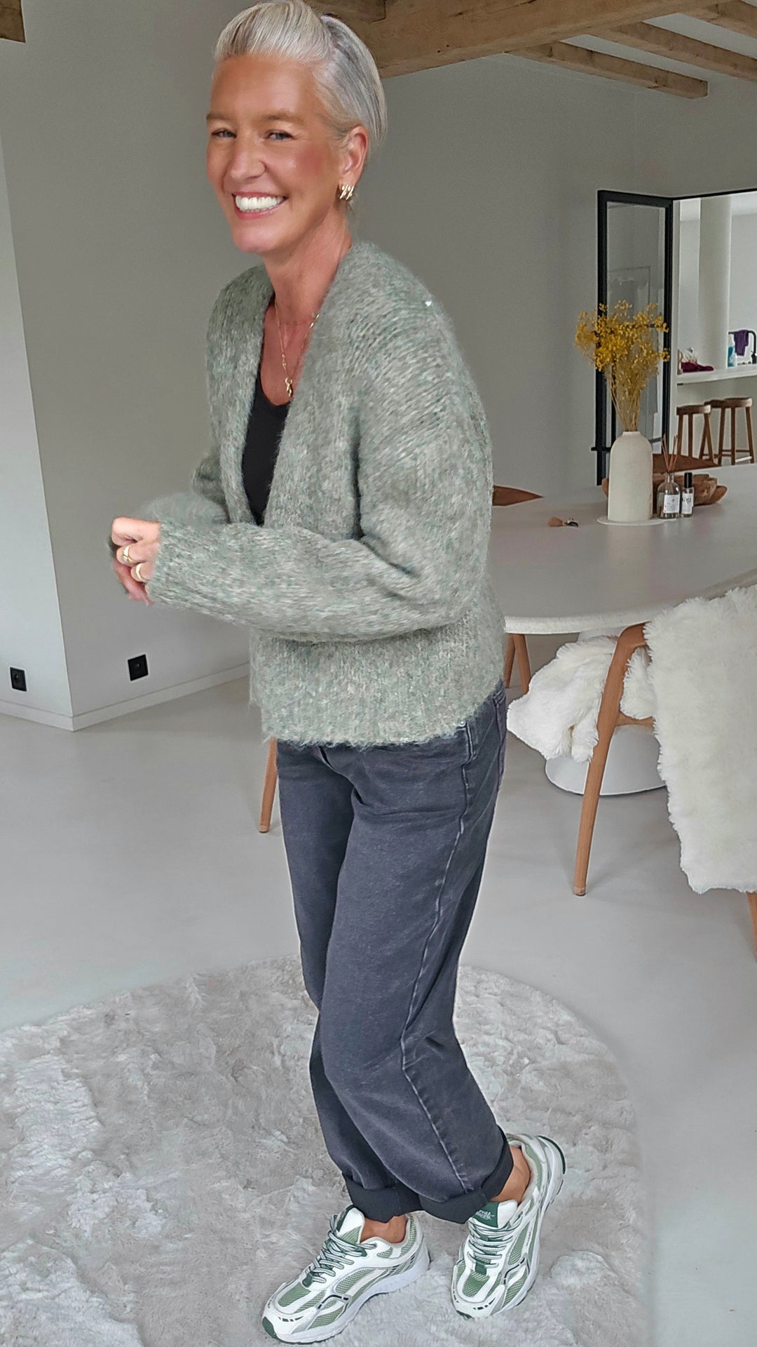 BERTILLE cardigan soft khaki