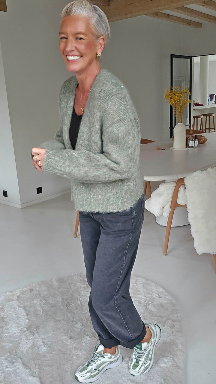 BERTILLE cardigan soft khaki