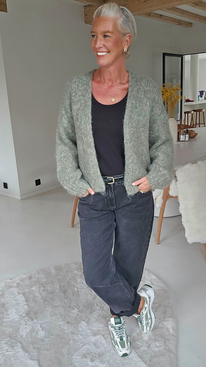 BERTILLE cardigan soft khaki
