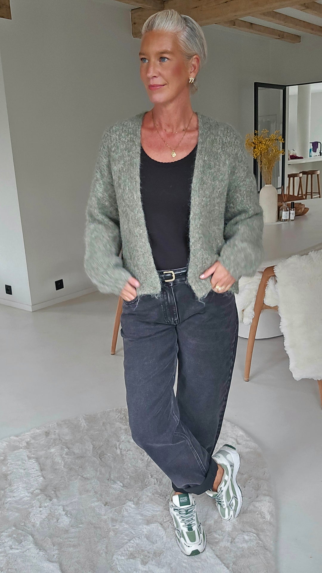 BERTILLE cardigan soft khaki