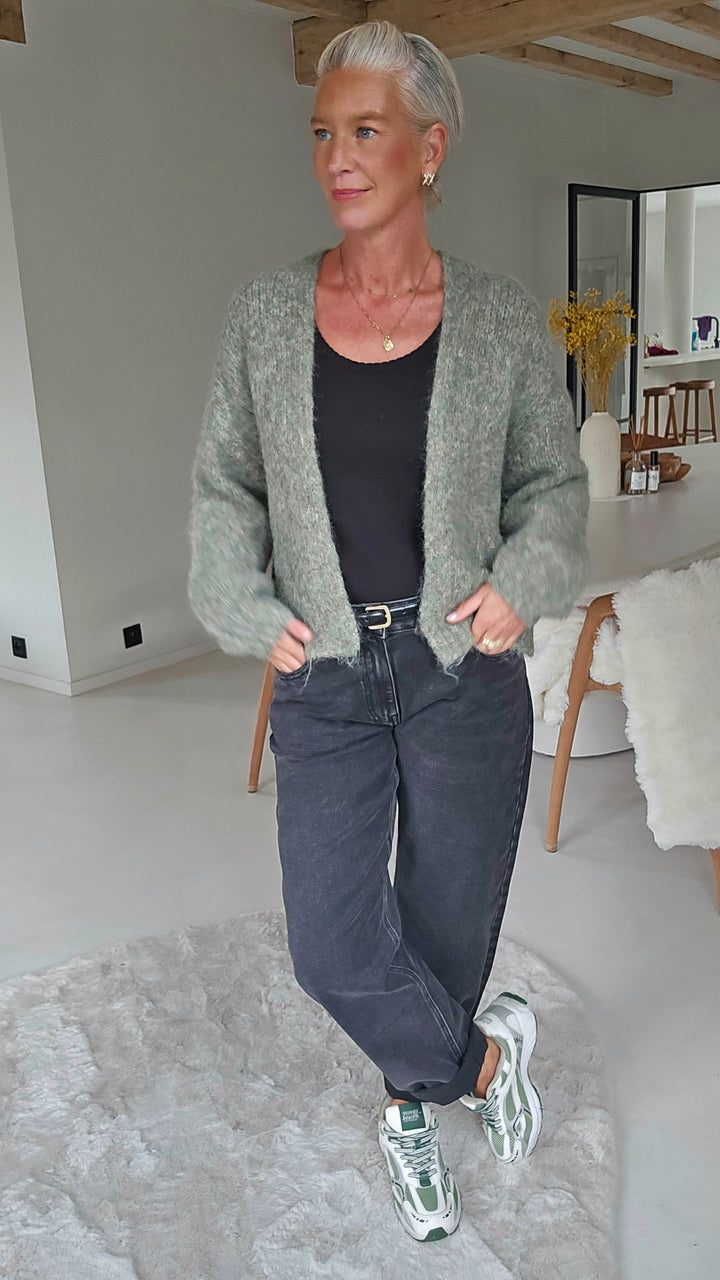 BERTILLE cardigan soft khaki