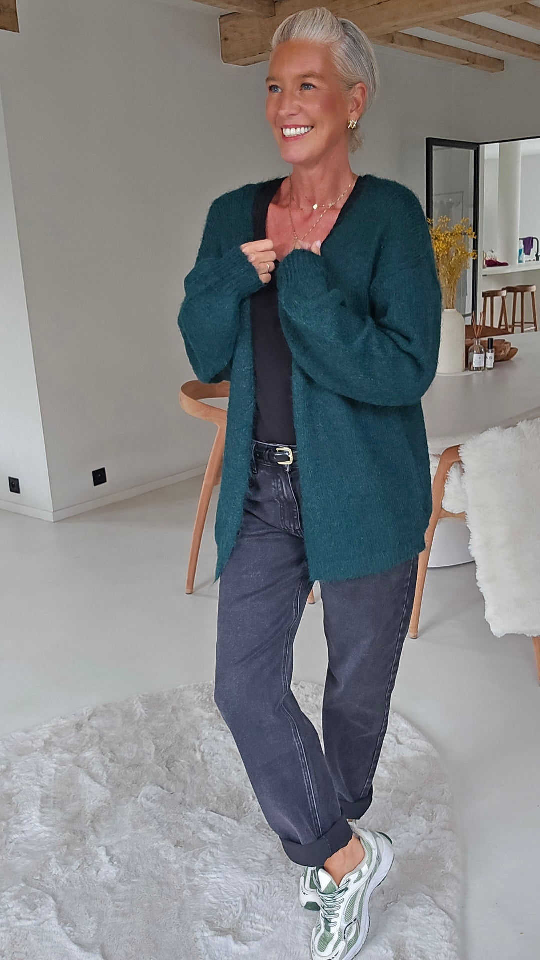 LUCILE cardigan forest