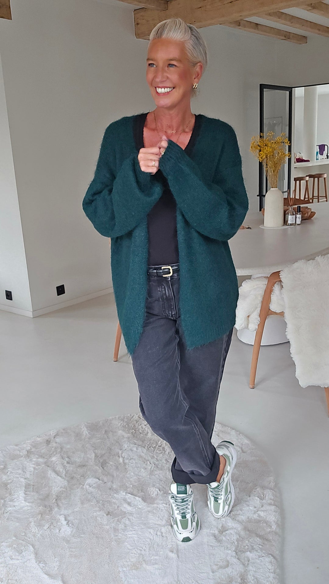 LUCILE cardigan forest