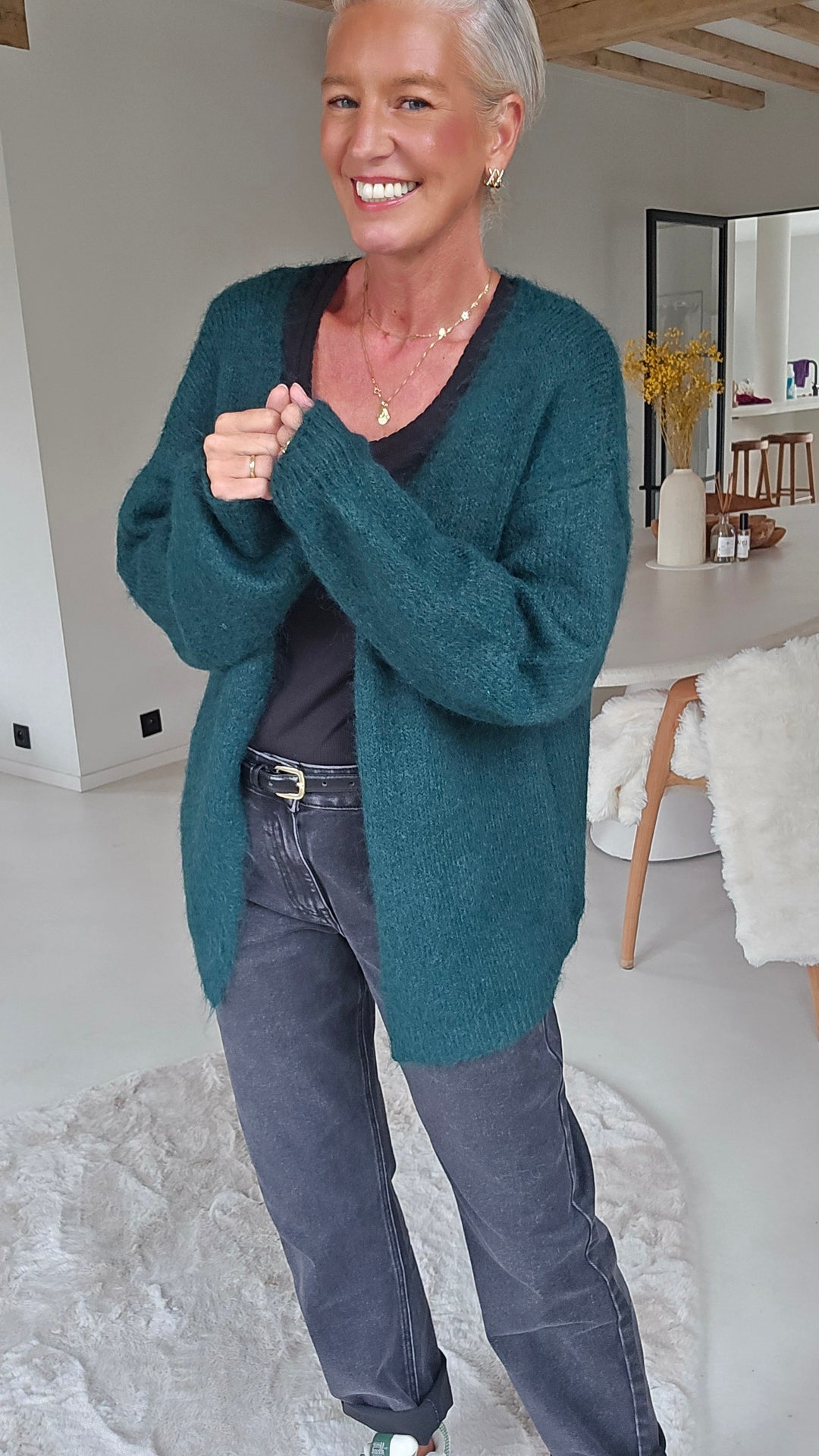 LUCILE cardigan forest