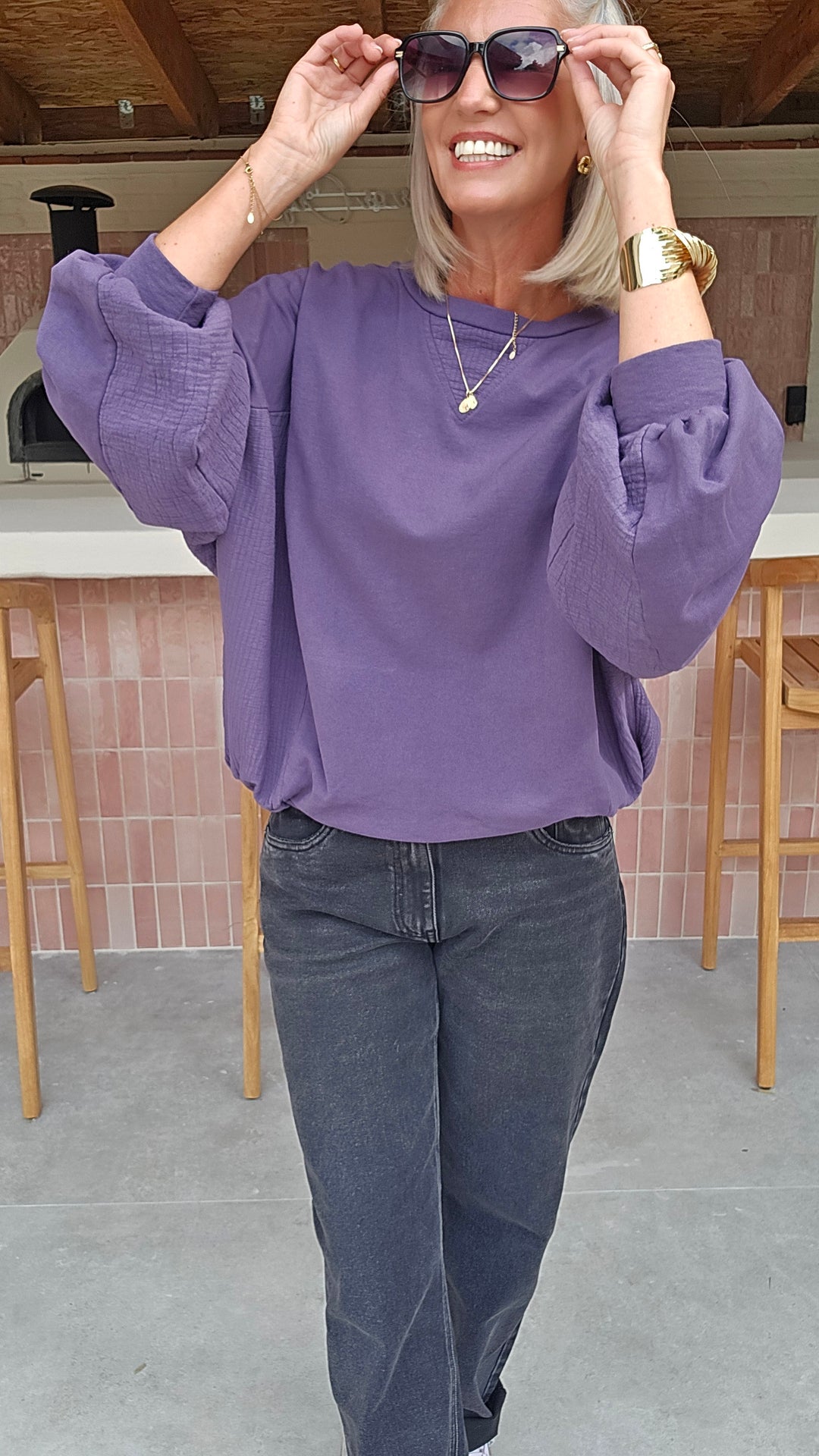 JENNAH sweatshirt violet