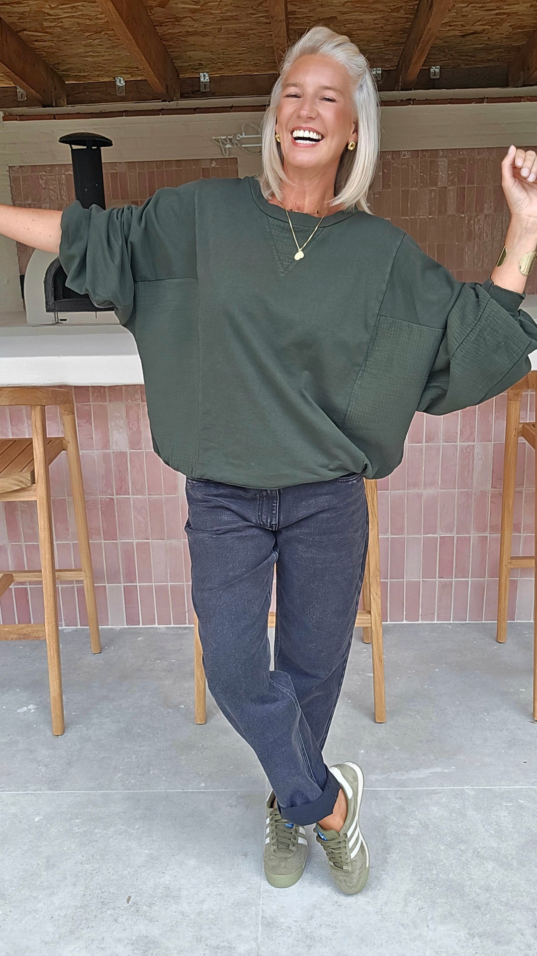 JENNAH sweatshirt khaki