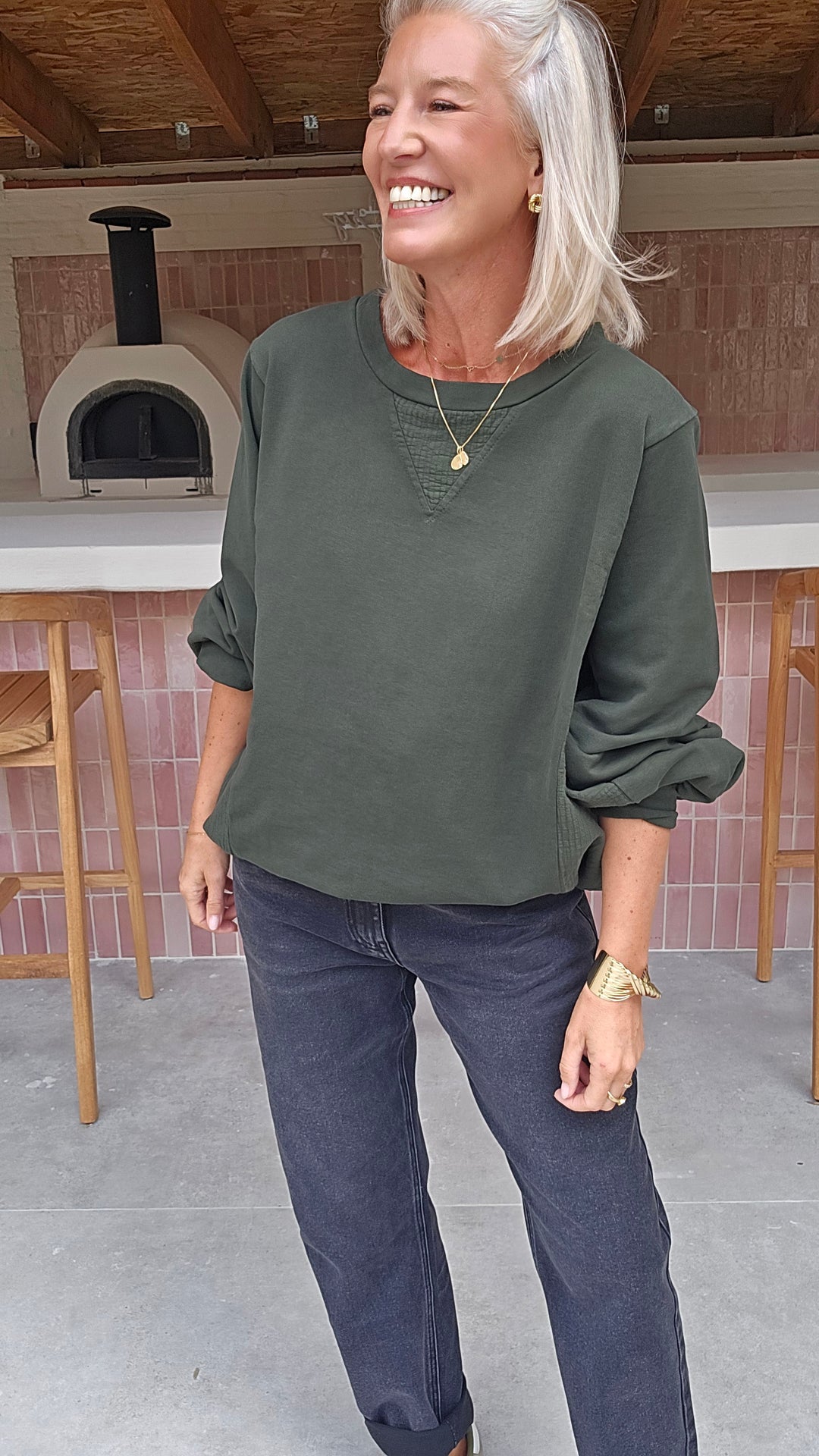 JENNAH sweatshirt khaki