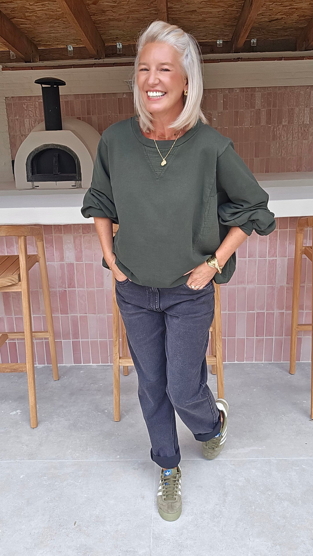JENNAH sweatshirt khaki