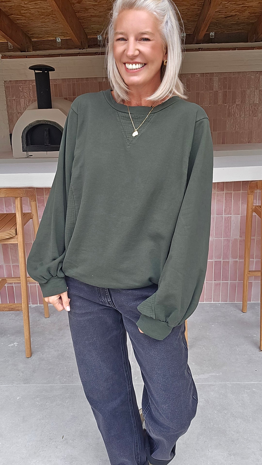 JENNAH sweatshirt khaki